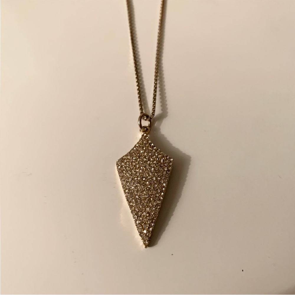 Express Gold Tone Arrow Necklace